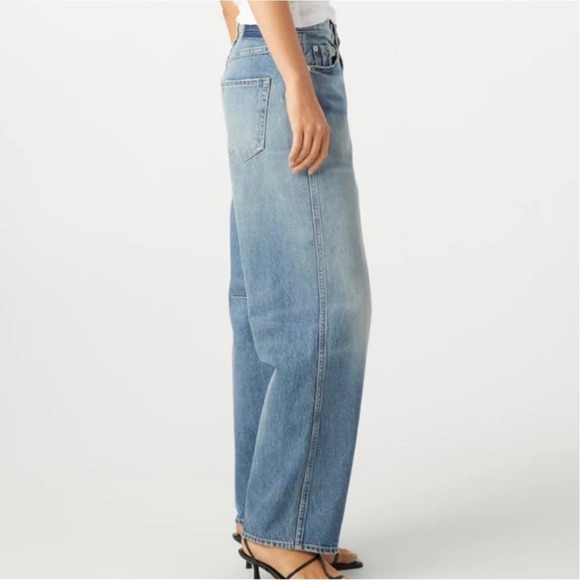 AMO Sandra Barrel Baggy jeans Wide 24 denim boho classic casual cotton - Picture 3 of 8